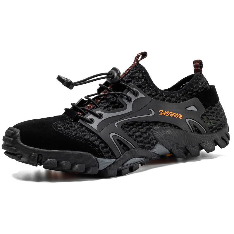 Quick-drying breathable water shoes men's mesh outdoor hiking shoes wear-resistant rubber